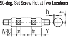 Shaft - Both Ends Threaded with Cross-Drilled Hole / Wrench Flats, Related Image 6_Alteration Details