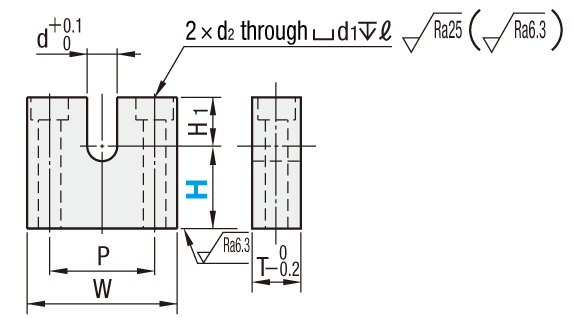 [Clean & Pack]Blocks for Adjusting Bolts - Standard, H Configurable: Related image