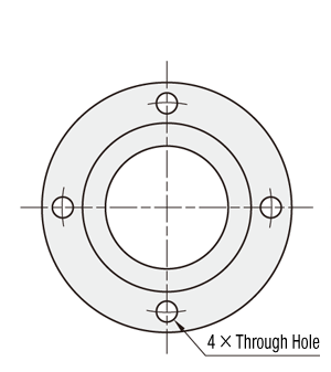 [Clean & Pack]Flange Covers for Round Glass Plates JIS Type: Related Image