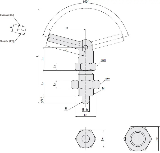 Plunger Dimensional Drawing