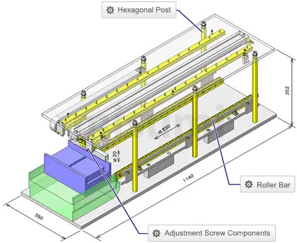 Direct-from-Manufacturer MISUMI Hexagonal Posts, Coarse Thread, Configurable Length, One End Threaded, One End Tapped