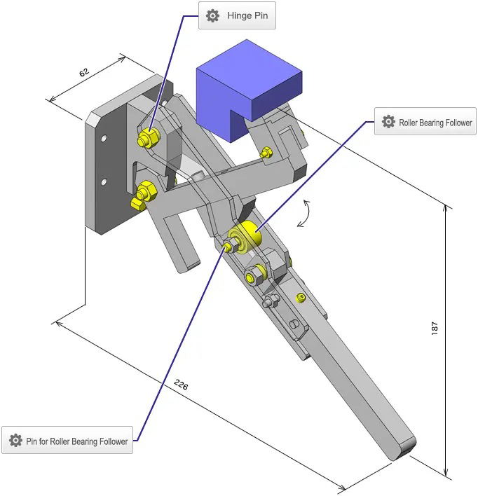 Pivot Pins Shaft Diameter Tolerance Selectable, Complete Specifications, Low Price, High Precision