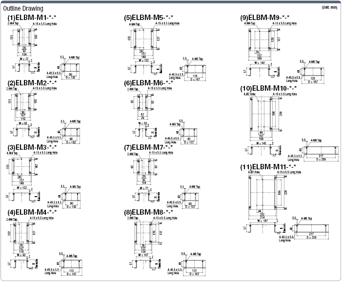 Ground Leakage Breaker Mount (Mitsubishi Electric Compatible):Related Image