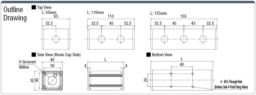 Single Unit Aluminum Compact Switch Box W48 x H45:Related Image