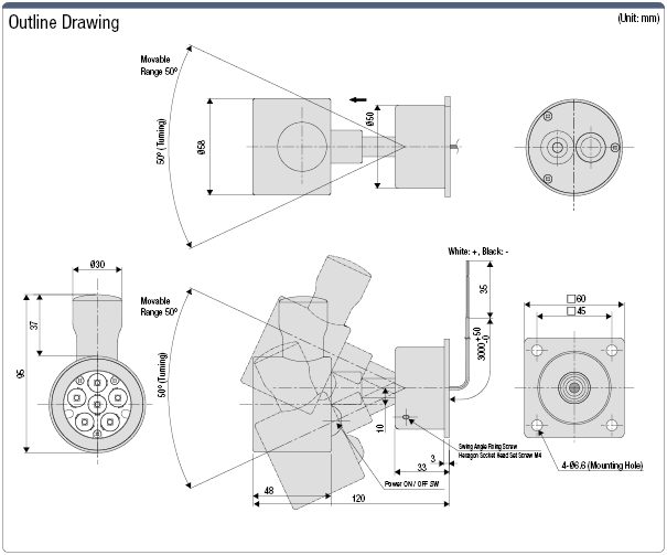 LED Lighting (Spot, Angle Adjustment / Movable Arm):Related Image