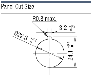 Illuminated Pushbutton Switch Mounting Hole Ø 22:Related Image