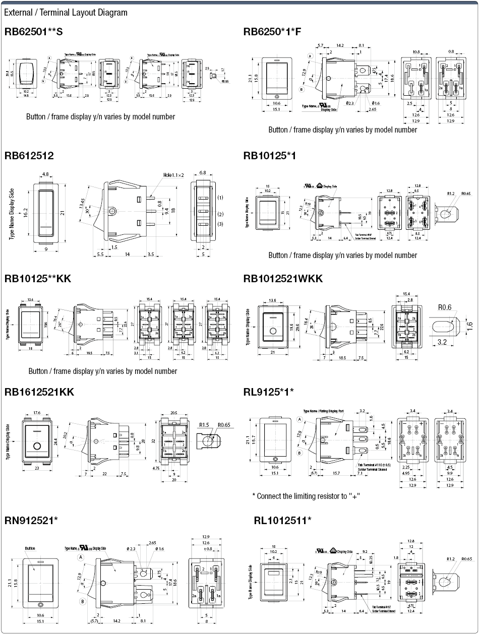 Illuminating / Non-illuminating Rocker Switch:Related Image