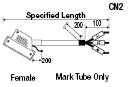 Mitsubishi, PLC-Supporting, Q-Series Angle Harnesses:Related Image