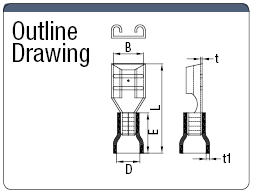 Female Plug Connection Terminal 110 Series (Value Product) (Exposed Fitting):Related Image