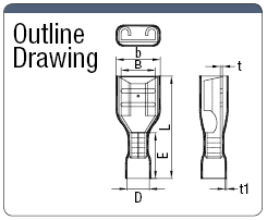 Female Plug Connection Terminal 187 Series (Value Product) (Insulated Fitting):Related Image