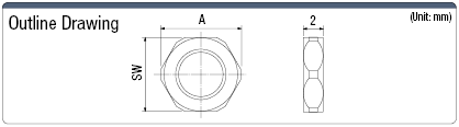 Cable Connector (Slim, Dedicated Lock Nut):Related Image