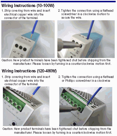 Switching Power Supply (DIN Rail Mounting, 24 VDC Output):Related Image