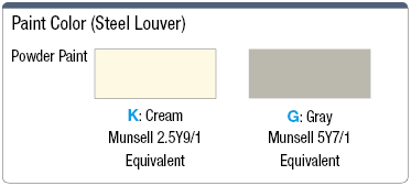 Steel / Stainless Steel Louver (Small):Related Image