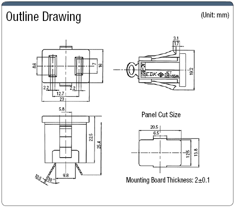 Domestic Blade Outlet - Outlet (Snap-In) / 2-Prong Model:Related Image