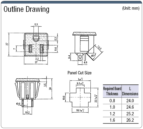 Domestic Blade Outlet - Outlet (Snap-In) / 2-Prong + Ground Model:Related Image