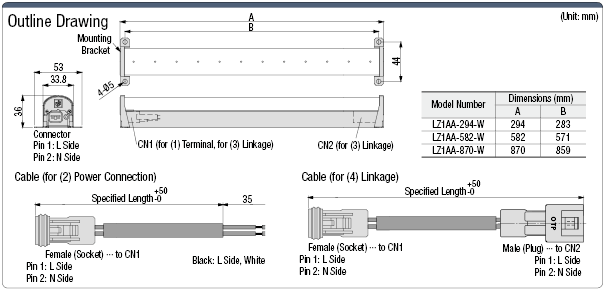 LED Lighting (Straight, 100 VAC):Related Image