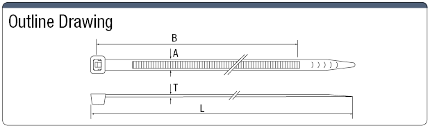 Cable ties (Standard White, Weather-resistant Black):Related Image