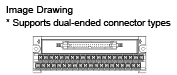 Mitsubishi Q Series-compatible cable (with Misumi Original Connector):Related Image