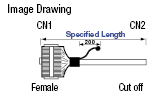 Mitsubishi FX Series-compatible PLC Cable (with Hirose Electric Connectors):Related Image