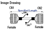 Mitsubishi FX Series-compatible PLC Cable (with Hirose Electric Connectors):Related Image