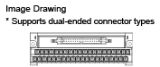 Omron CJ Series-compatible PLC Cable (with Misumi Original Connectors):Related Image