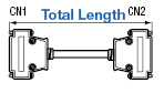 Serial RS232C 9 Core ⇔ 9 Core Straight Connection Cable (with DDK Connectors):Related Image