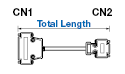 Serial RS232C 25 Core ⇔ 9 Core Crossover Connection Cable (with DDK Connectors):Related Image