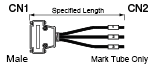 Serial Discrete Wire Cable with D-Sub Hooded Connector (with Misumi Original Connector):Related Image