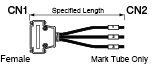 Serial Discrete Wire Cable with D-Sub Hooded Connector (with Misumi Original Connector):Related Image