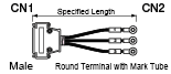 Serial Discrete Wire Cable with D-Sub Hooded Connector (with Misumi Original Connector):Related Image