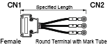 Serial Discrete Wire Cable with D-Sub Hooded Connector (with Misumi Original Connector):Related Image