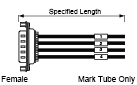 Serial Discrete Wire Cable with D-Sub Hooded Connector (with Misumi Original Connector):Related Image