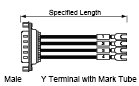 Serial Discrete Wire Cable with D-Sub Hooded Connector (with Misumi Original Connector):Related Image