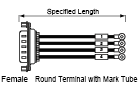 Serial Discrete Wire Cable with D-Sub Hooded Connector (with Misumi Original Connector):Related Image