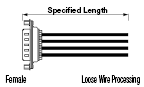 Serial Discrete Wire Cable without D-Sub Hooded Connector (with DDK Connectors):Related Image