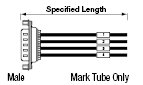 Serial Discrete Wire Cable without D-Sub Hooded Connector (with DDK Connectors):Related Image