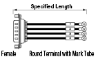 Serial Discrete Wire Cable without D-Sub Hooded Connector (with DDK Connectors):Related Image