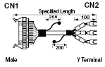 MIL Connector Round Cable (with Hirose Electric Connectors):Related Image