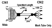 MIL Connector Round Cable (with Hirose Electric Connectors):Related Image