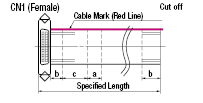 Centronics Connector Flat Cable (with DDK Connectors):Related Image