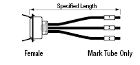 Centronics Discrete Wire Cable with Hooded Connector (with DDK Connector):Related Image