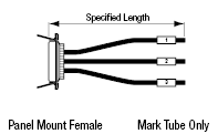 Centronics Discrete Wire Cable with Hooded Connector (with Misumi Original Connector):Related Image