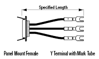 Centronics Discrete Wire Cable with Hooded Connector (with Misumi Original Connector):Related Image