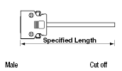 IEEE1284 (MDR) Round Cable (with 3M Connectors):Related Image