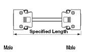 IEEE1284 (MDR) Round Cable (with 3M Connectors):Related Image