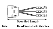 IEEE1284 (MDR) Discrete Wire Cable (with 3M Connector):Related Image