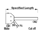 MR Connector Round Cable (with Honda Tsushin Kogyo Connectors):Related Image