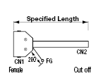 MR Connector Round Cable (with Honda Tsushin Kogyo Connectors):Related Image