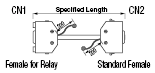 MR Extension Round Cable (with Honda Tsushin Kogyo Connectors):Related Image