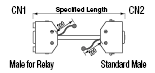 MR Extension Round Cable (with Honda Tsushin Kogyo Connectors):Related Image